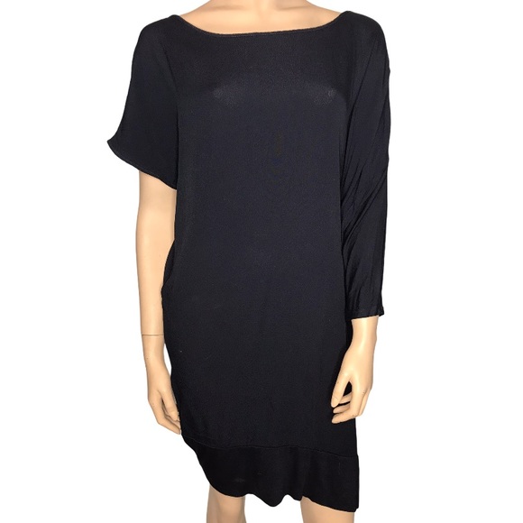 Dresses & Skirts - Made in Italy XL 3/4 & Short Sleeve Black Dress